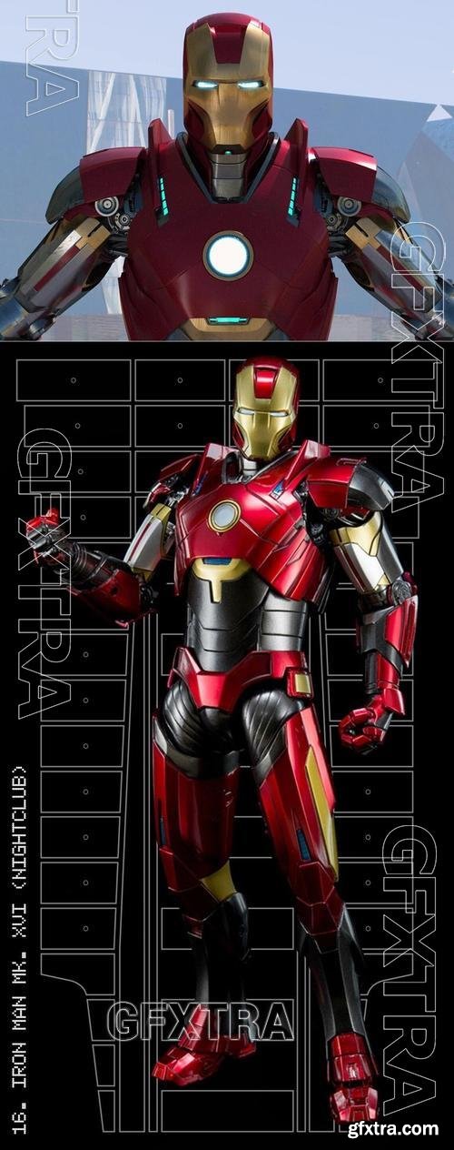 Ironman Suit Mk16 &ndash; 3D Print Model