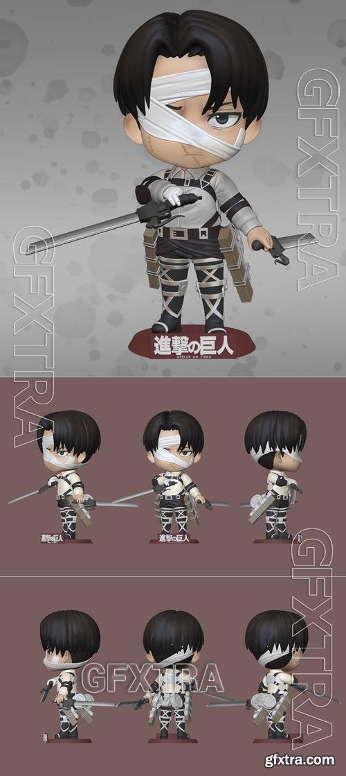 Levi Ackerman Shingeki no Kyojin &ndash; 3D Print Model