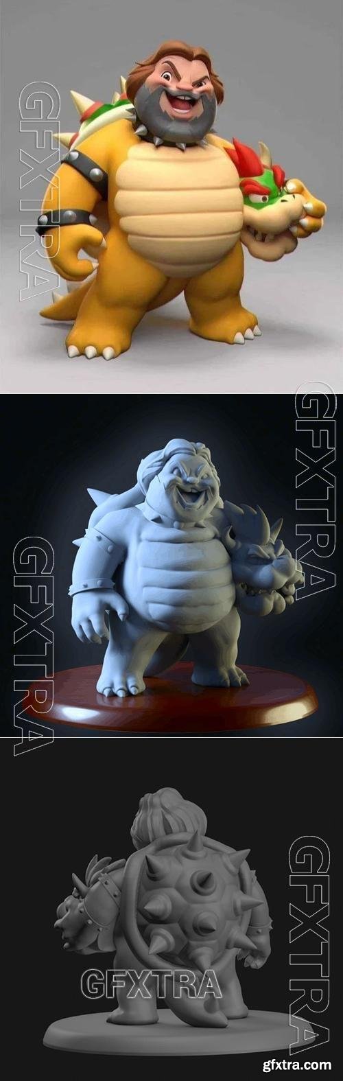 Bowser Jack Black &ndash; 3D Print Model