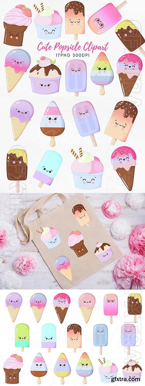 Ice cream  bundle design elements