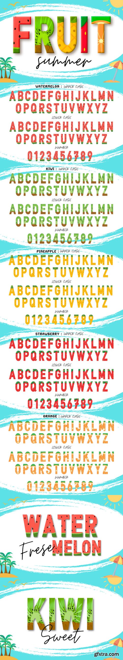 Summer Fruits Font