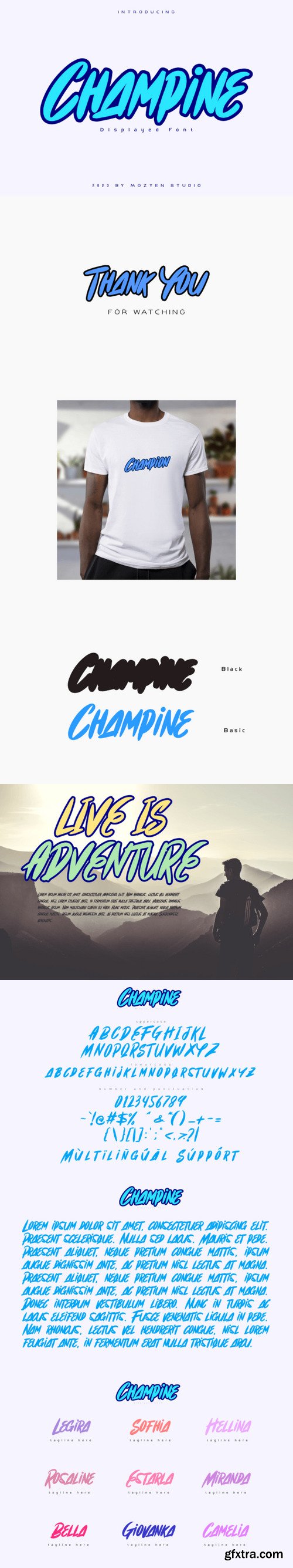 Champine Font