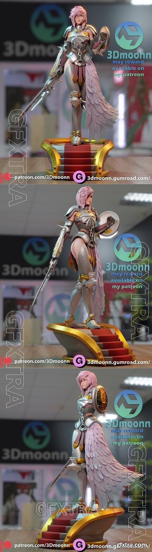 Lightning - Final Fantasy - 3Dmoonn &ndash; 3D Print Model