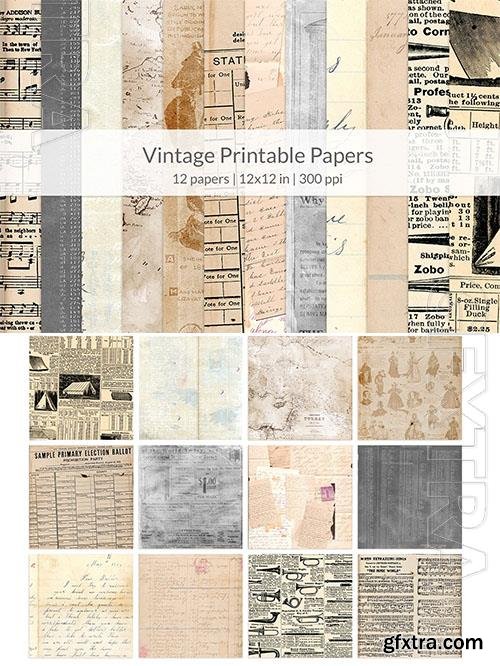 Vintage Printable Papers