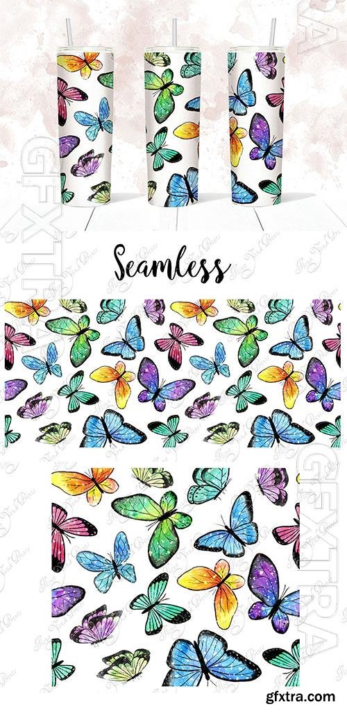 Butterflies tumbler design