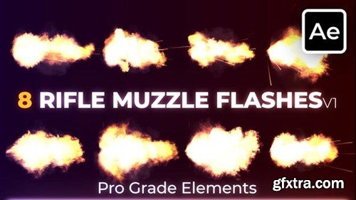 Videohive Rifles Muzzle Flashes 1 45527003