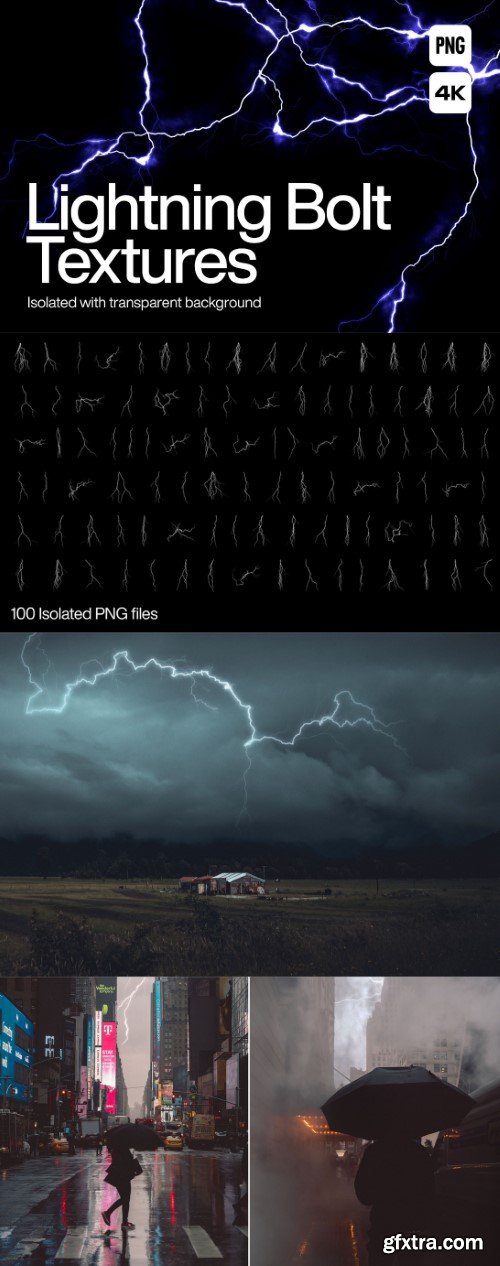 100 Lightning Bolt Textures