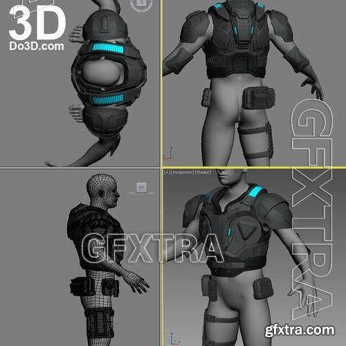 JD Fenix Gears of War 4 Full Body Armor Suit Set &ndash; 3D Print Model
