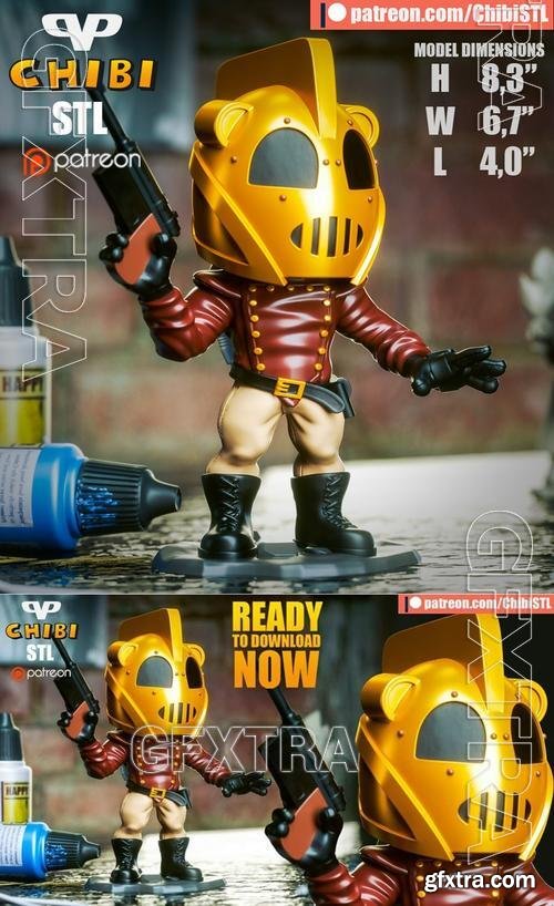 Rocketeer Chibi &ndash; 3D Print Model