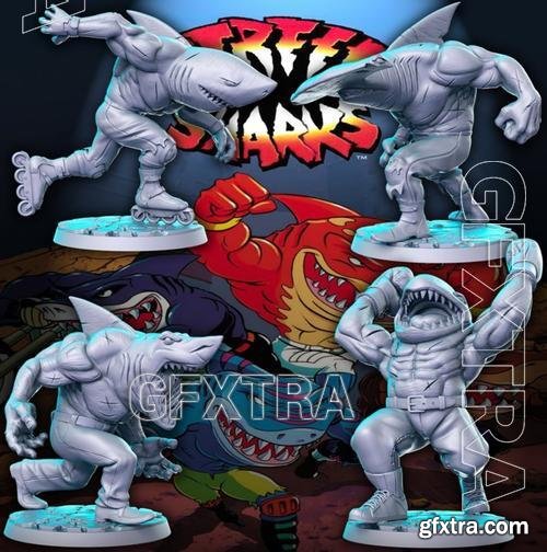 Street Sharks Wonderful 80's &ndash; 3D Print Model