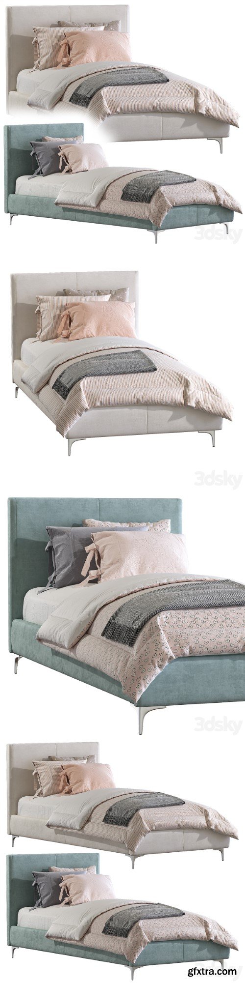 Bed Andes Deco Upholstered Bed 2