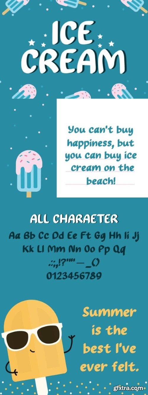 Ice Cream Font