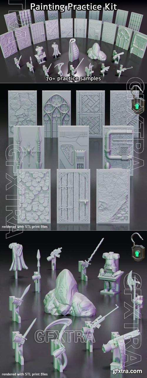 Painting Practice Kit &ndash; 3D Print Model