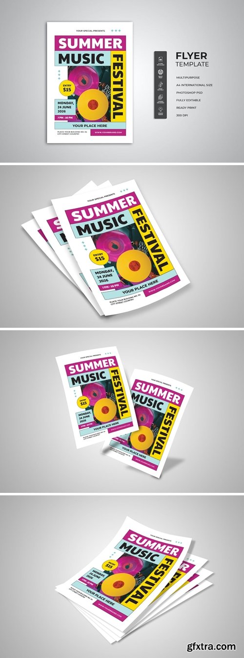 Summer Festival Flyer EMZW2UE