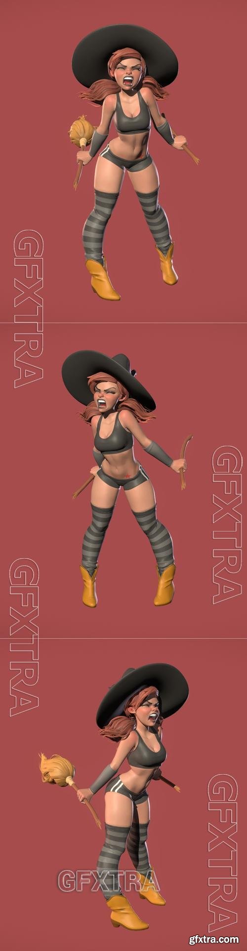 Angry Witch &ndash; 3D Print Model