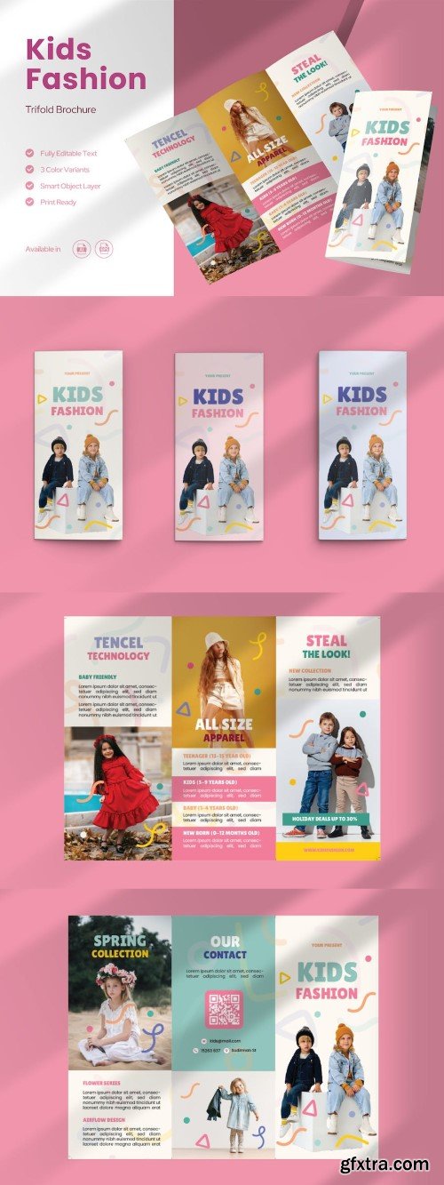 Kids Fashion Brochure Template