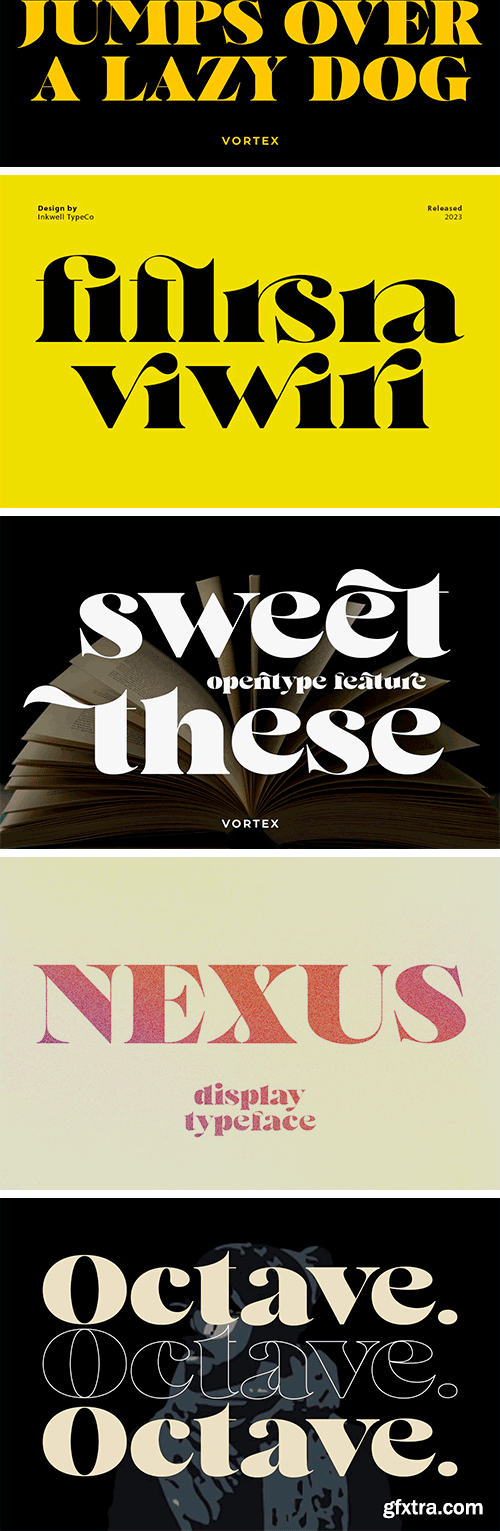 Vortex Display Typeface