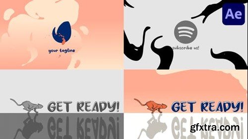 Videohive Running Cat Logo Opener for After Effects 45547240