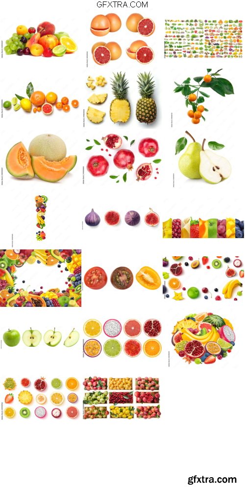 Fruit Pack 1 Isolated  20xJPG