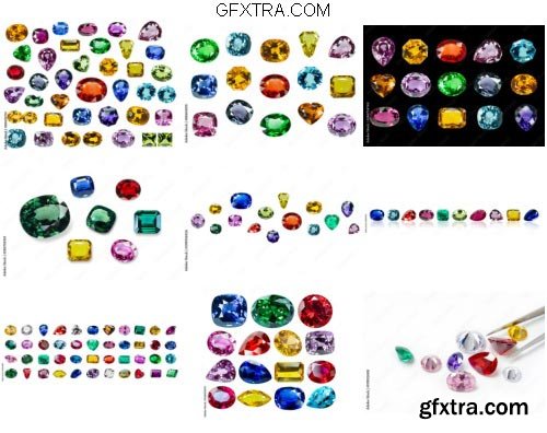 Jewel or Gems Isolated Background Pack 1 10xJPG