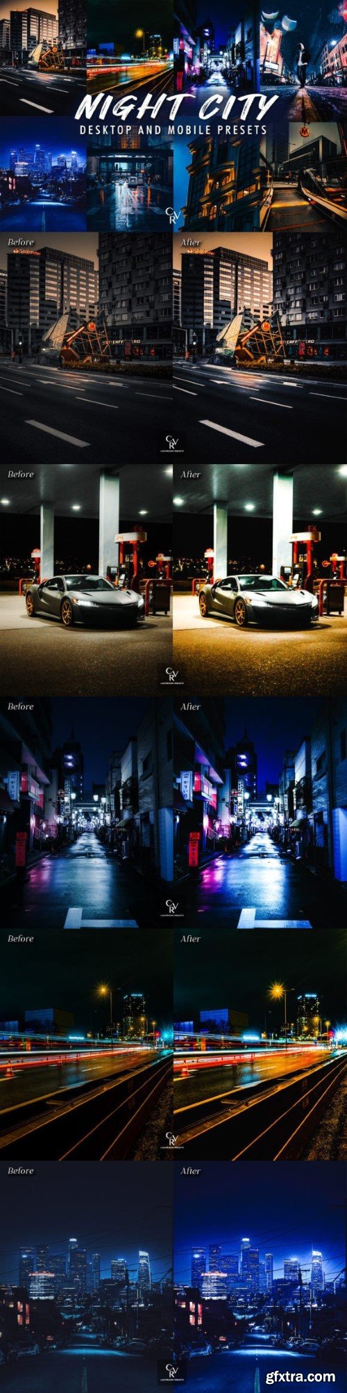 10 Night City Lightroom Presets