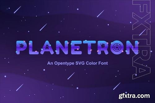 Planetron font