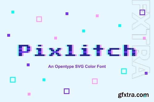 Pixlitch font