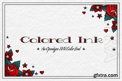 Colored Ink font