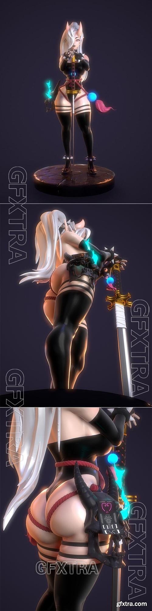 Rush Zilla - Anime Girl Sexy &ndash; 3D Print Model