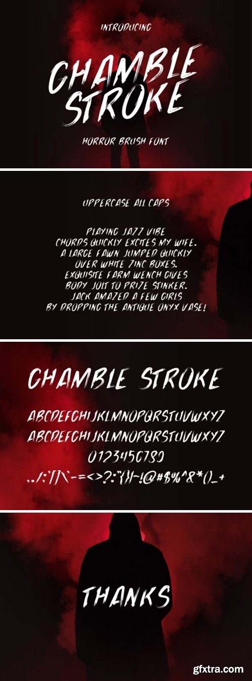 Ghamble Stroke Font