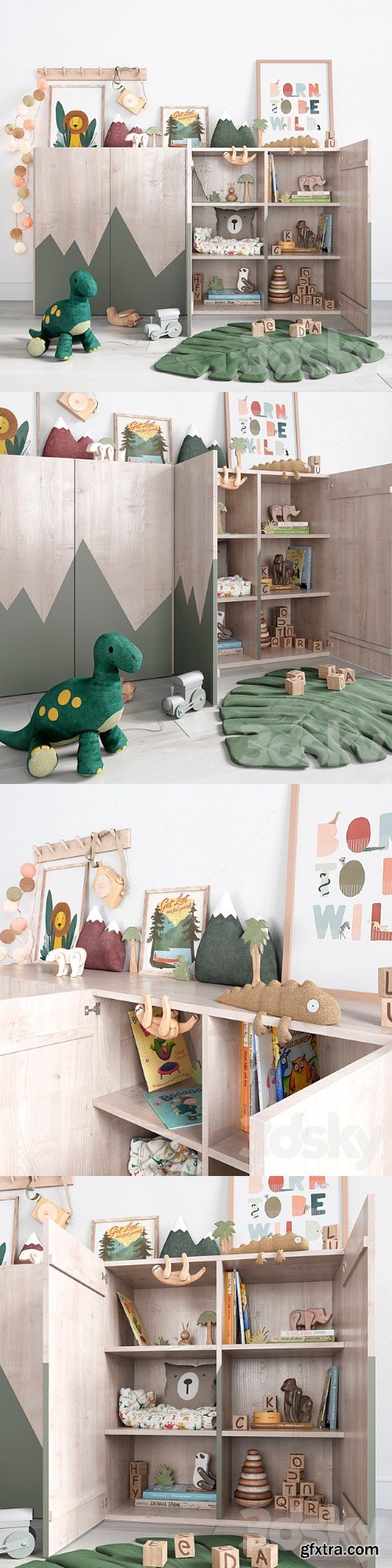 Decor Set for Childrens Rooms