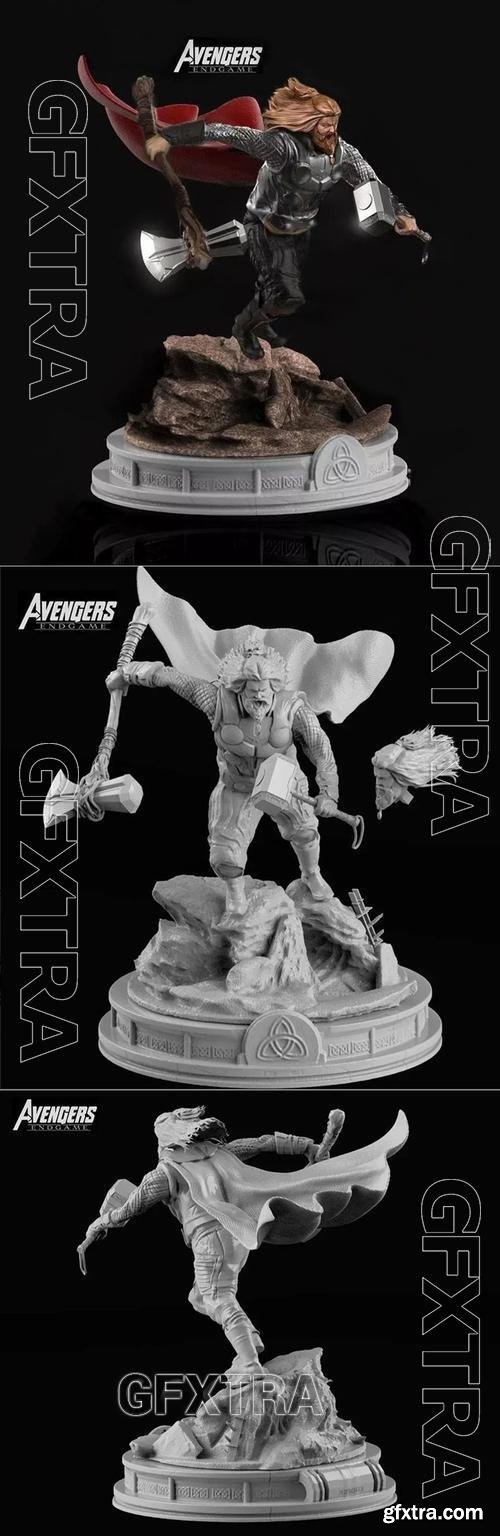 Thor Marvel Endgame &ndash; 3D Print Model