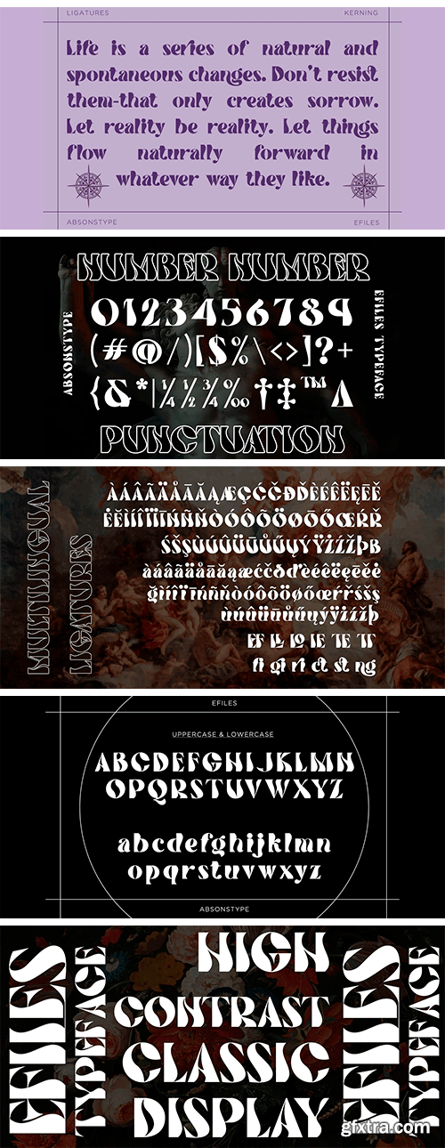 Efiles Font Family