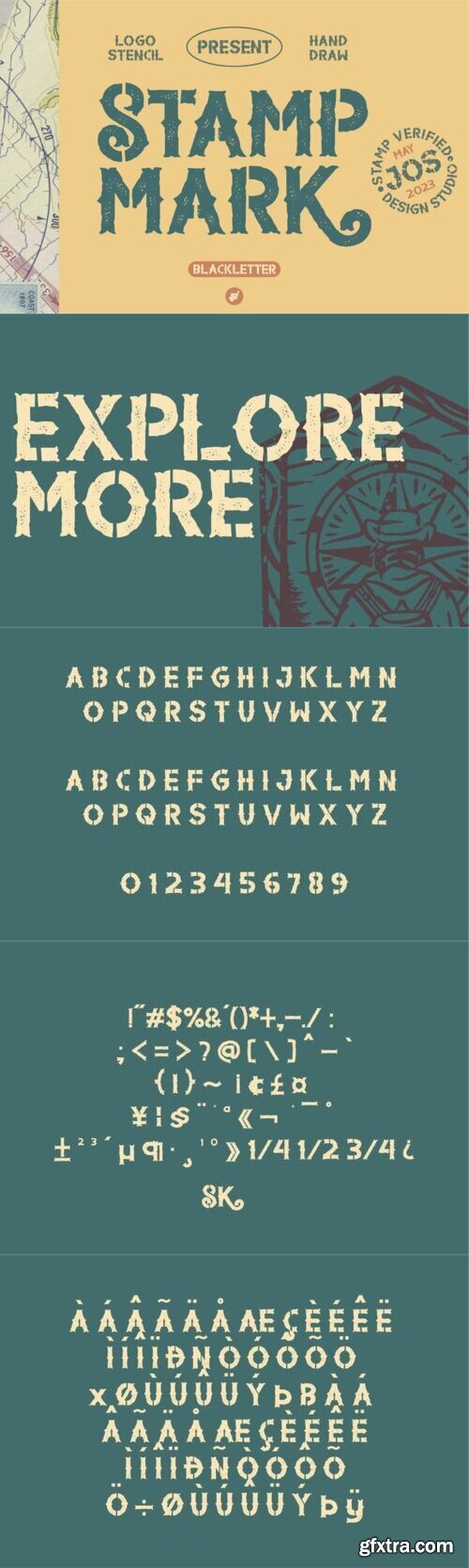 Stamp Mark Font