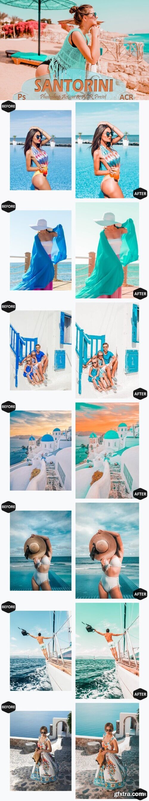 10 Santorini Photoshop Actions and ACR
