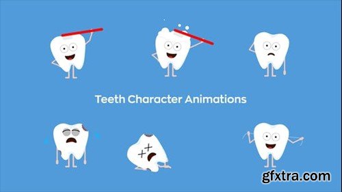 Videohive Teeth Character Animations 45604528