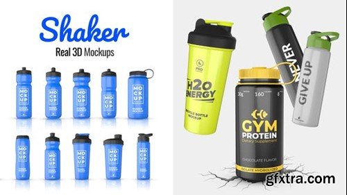 Videohive Shaker Real 3D Mockups 45589019