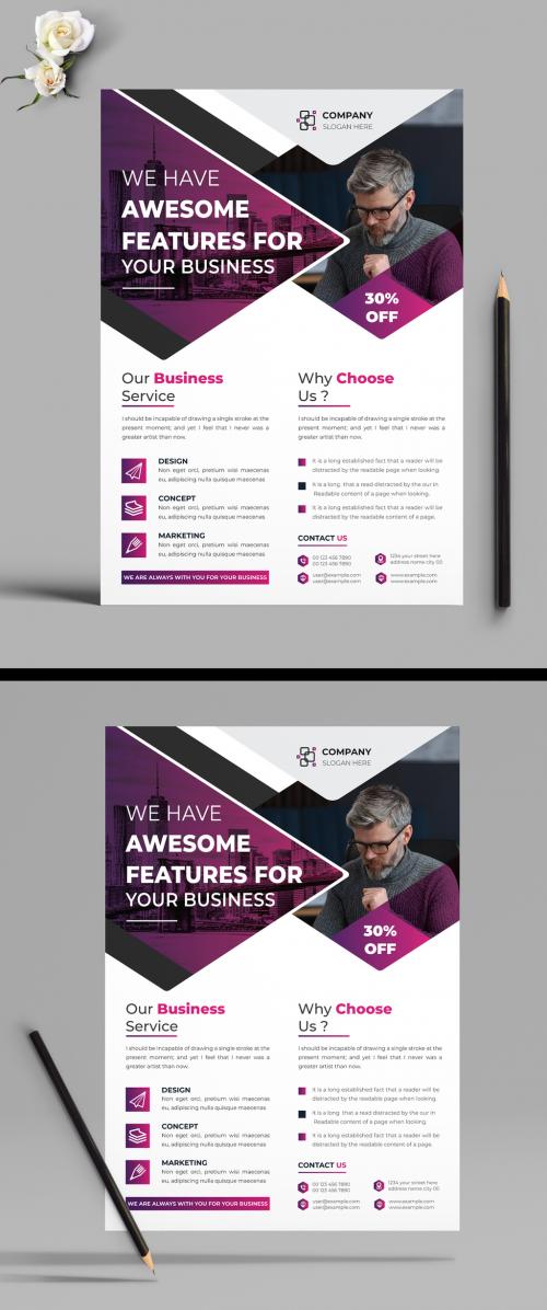 Corporate Flyer Design Template 589130447