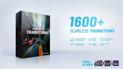 A pack of 1600+ Seamless Transitions for After Effects and Premiere Pro.