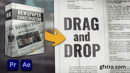 AEJuice - Newspaper Constructor - for After Effects and Premiere