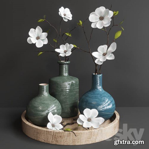 Plant Flower decorative set