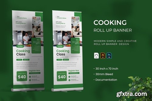 Cooking Class - Roll Up Banner 77GM4TT