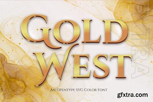 Gold West font