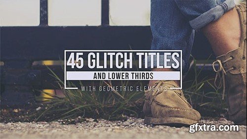 Videohive Geometric Glitch Titles 13385546