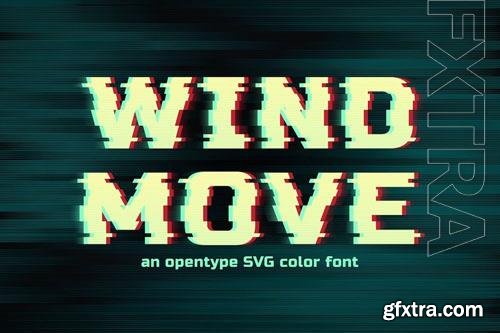 Wind Move font