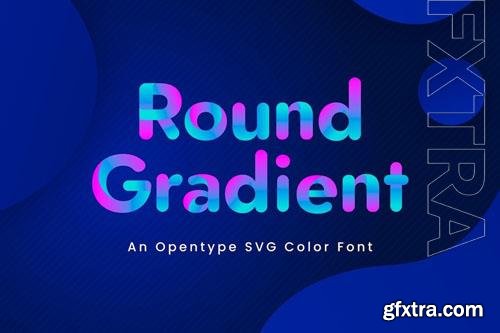 Round Gradient font