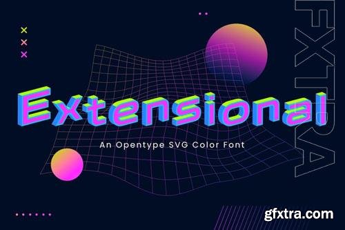 Extensional font