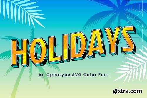 Holidays font