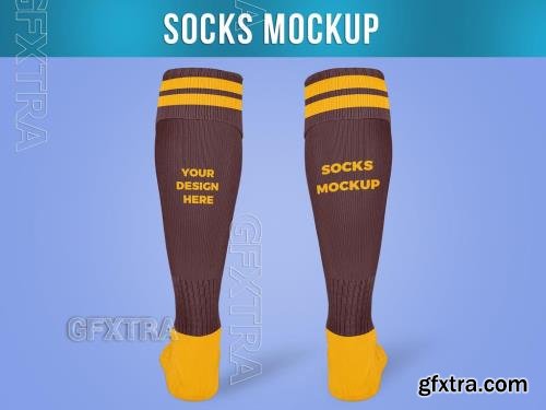 Long Socks Mockup Back View 544599583