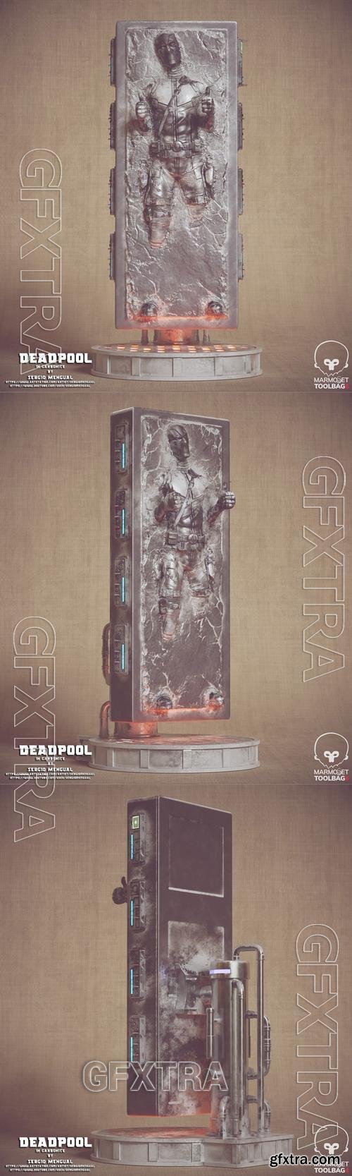 Deadpool Carbonite &ndash; 3D Print Model